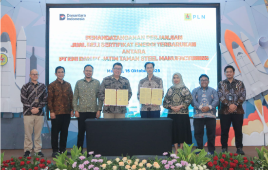 PT Jatim Taman Steel Signs Renewable Energy Agreement with PLN and PT EMI